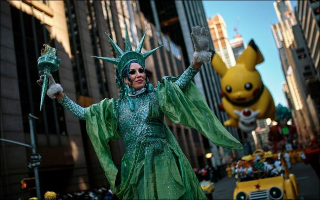 Lady Liberty came to life at the 2018 Macy's Thanksgiving Day Parade