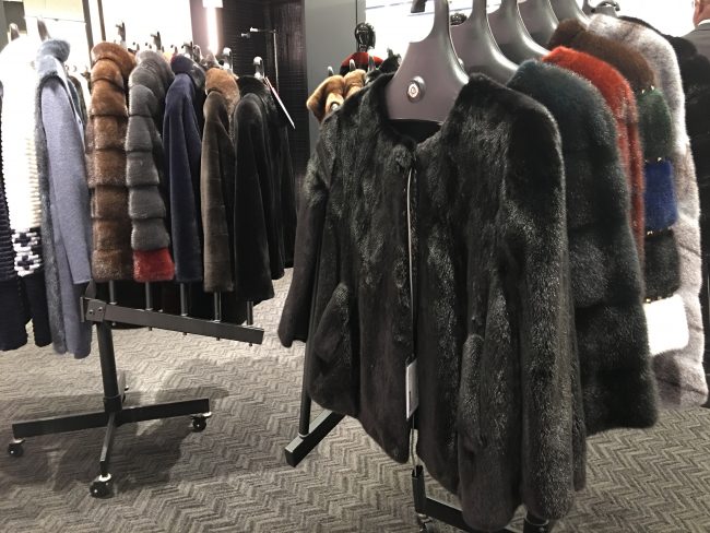 Shopping a fur sale in january