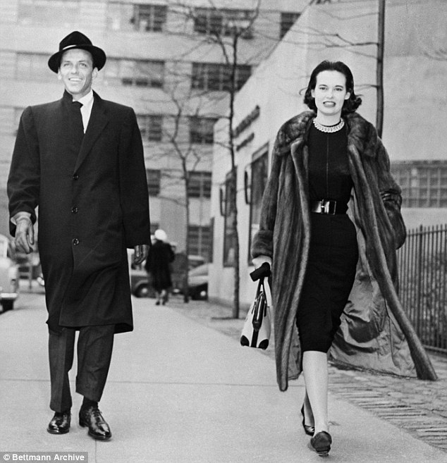 Gloria Vanderbilt with reported lover Frank Sinatra in 1957