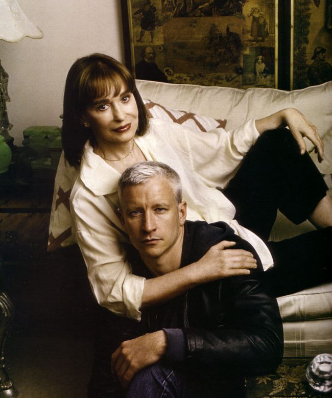 Gloria Vanderbilt and son Anderson Cooper