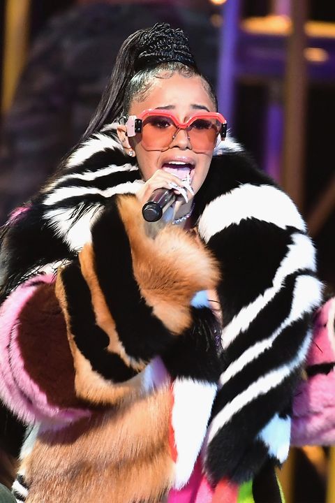Cardi B on stage at the